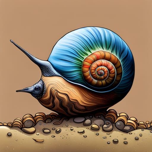 Vibrant Postage Stamp Snail Thrives in the Ocean's depths