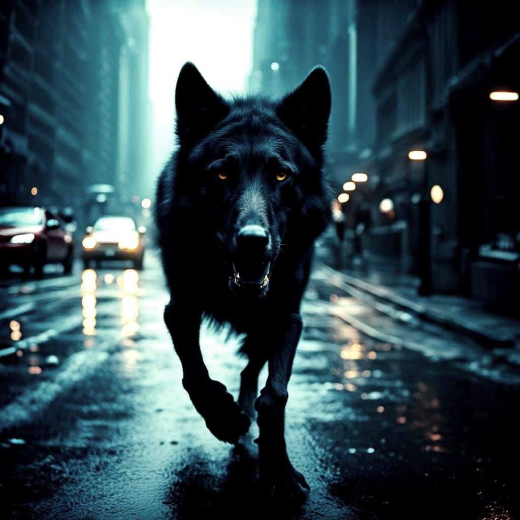 "Russell" A Stray Dog in the streets of "Tartaros" (Dark Cit...