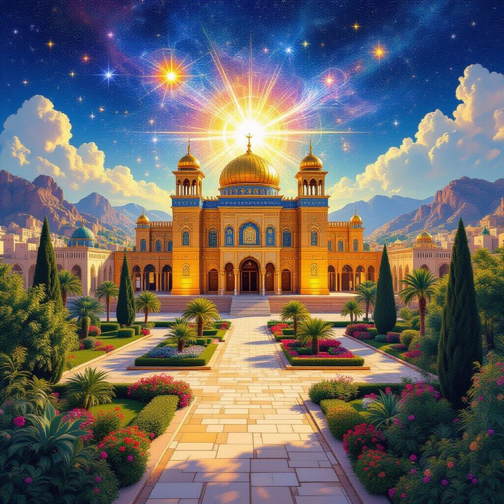 Solomon's Temple: Holographic Astral Illustration