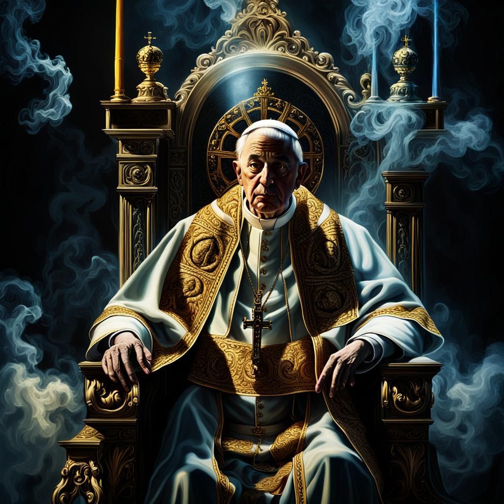 God's Throne: A Dramatic Baroque Portrait of Papal Ambition
