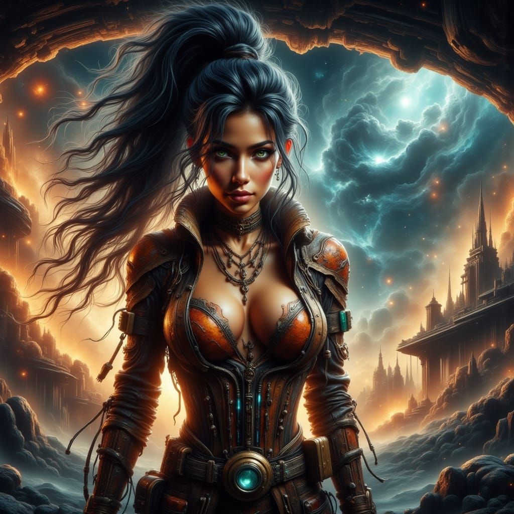 Space Pirate Captain in Ethereal Magic Flux