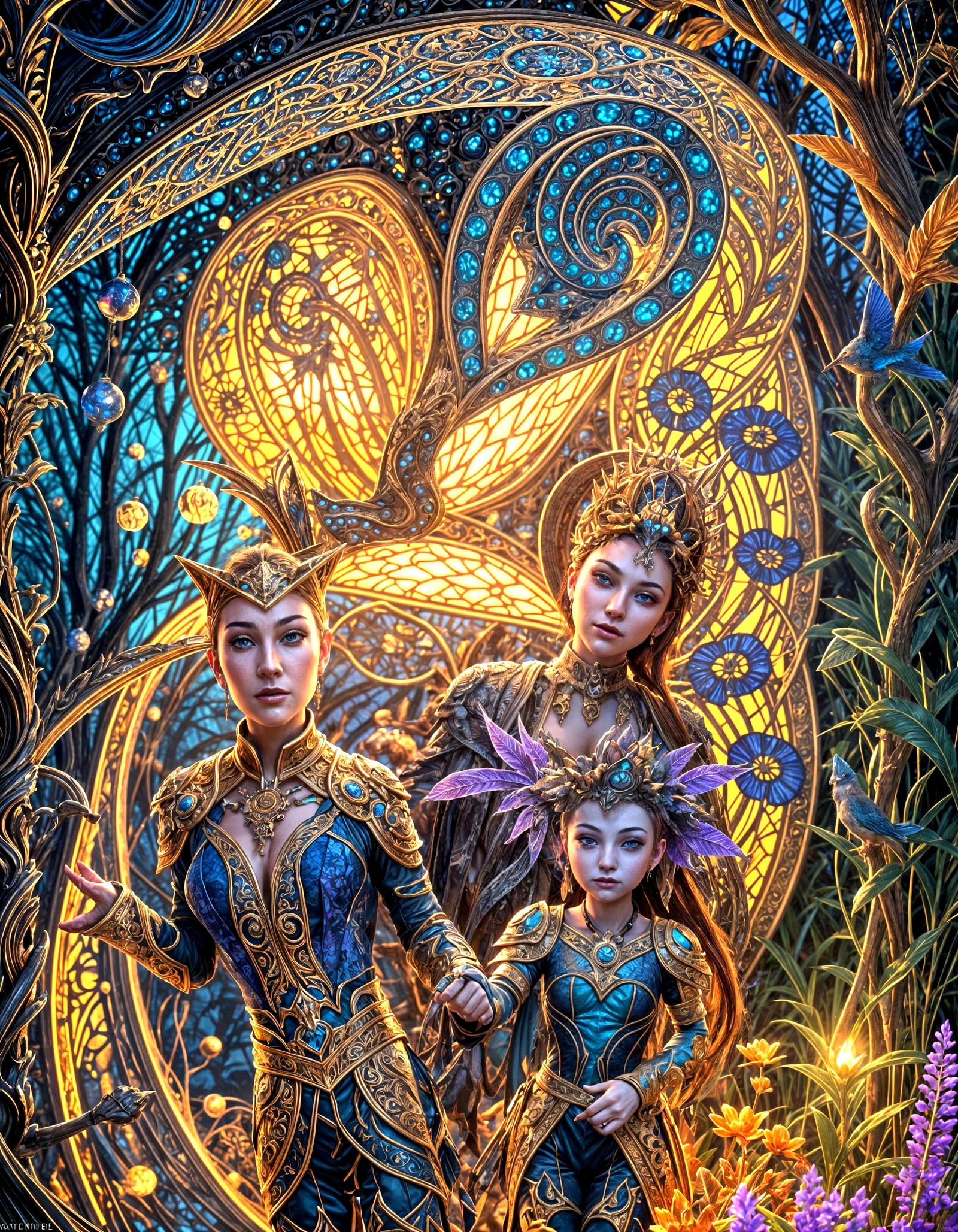 Fanciful Fantasy Landscape in Vibrant Detail