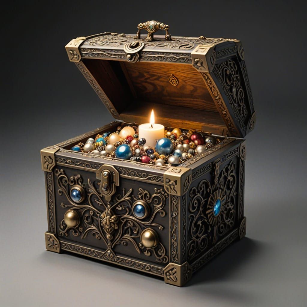 AI Generated Pandora's Box Illustration