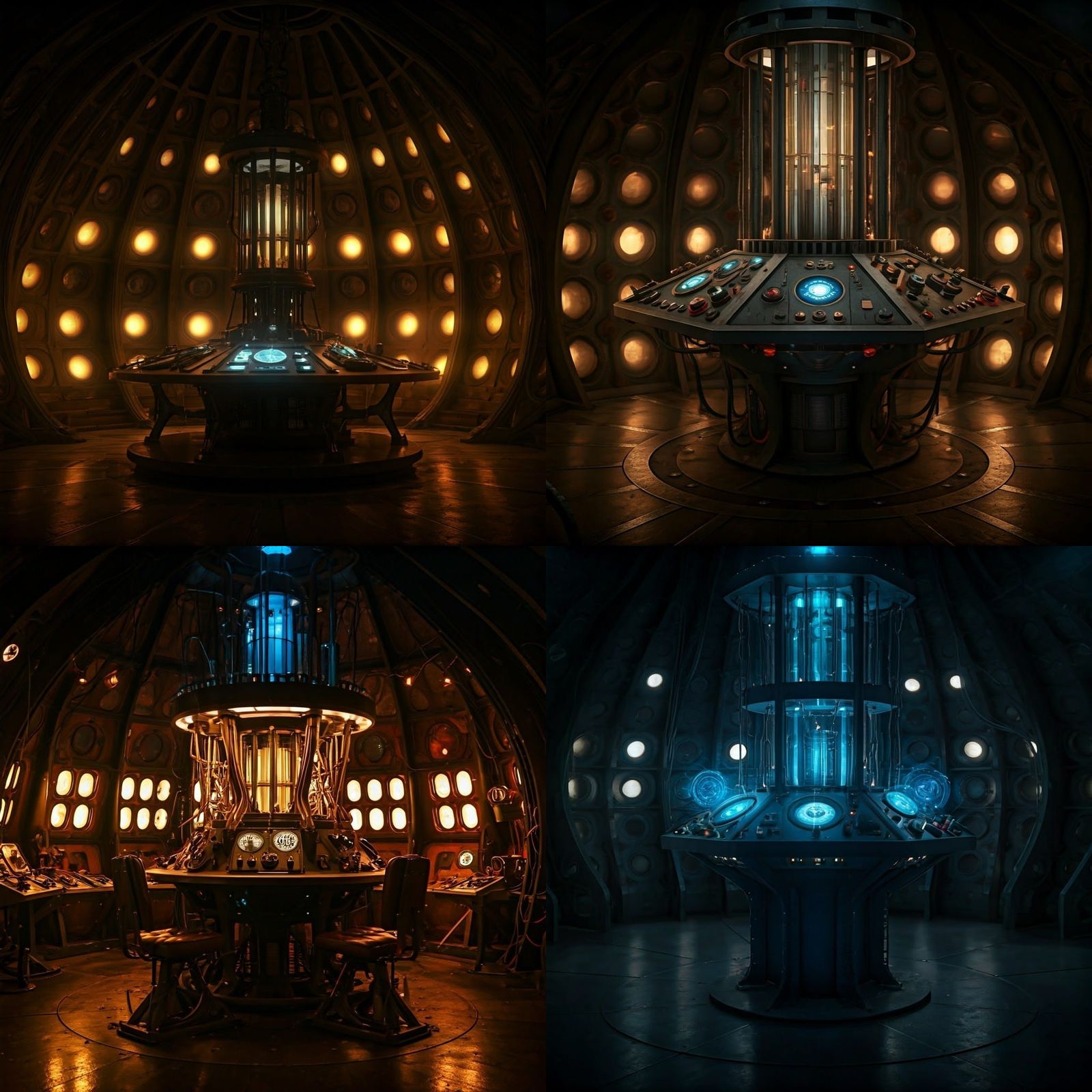 Doctor Who TARDIS Interior in Vibrant Color