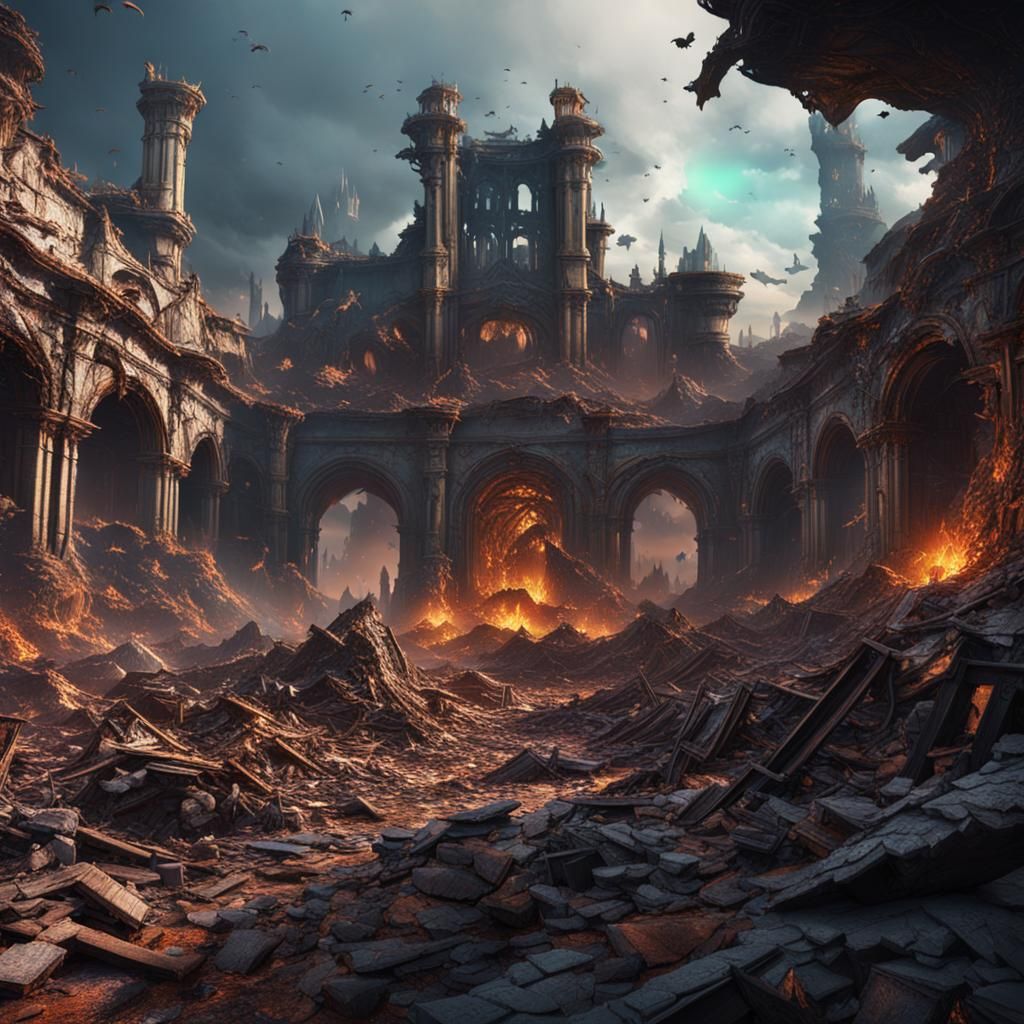 Fantastical Worlds in Splendid Destruction