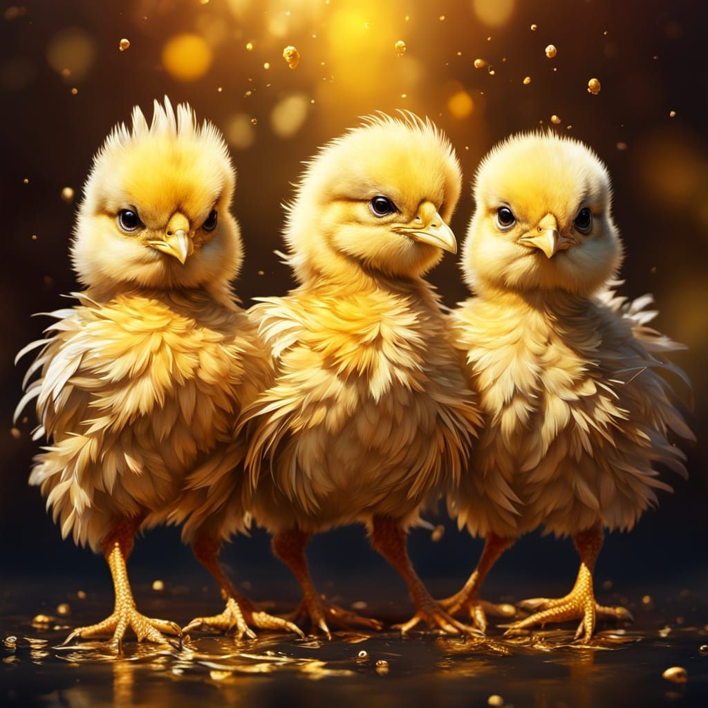 THE THREE GOLD CHICKS