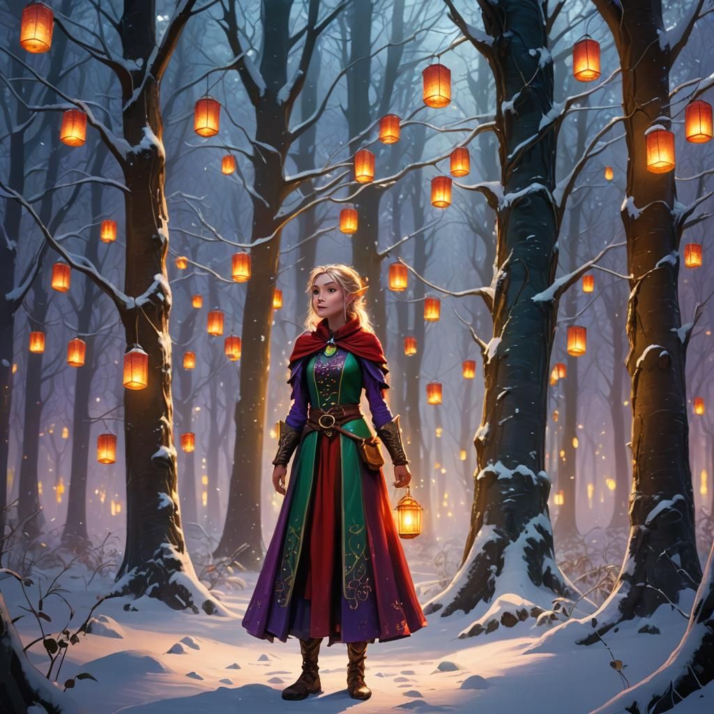 Winter Wonderland in Fantasy Style