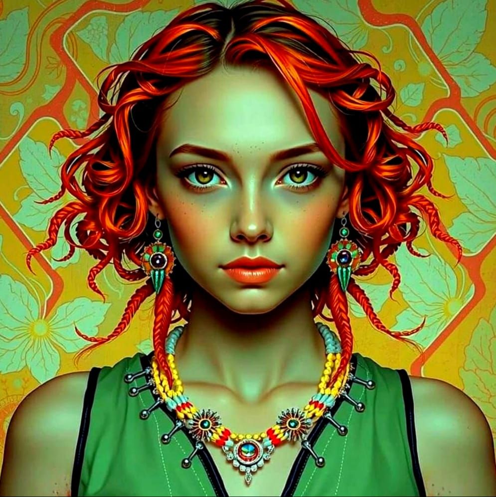 Surreal Human Skin Portrait