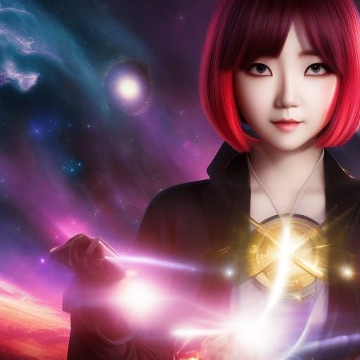 Tokyo Ghoul Goddess with the Galaxy in Her Hands