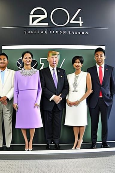 Future Fashion Icon in Chic 2040 Style