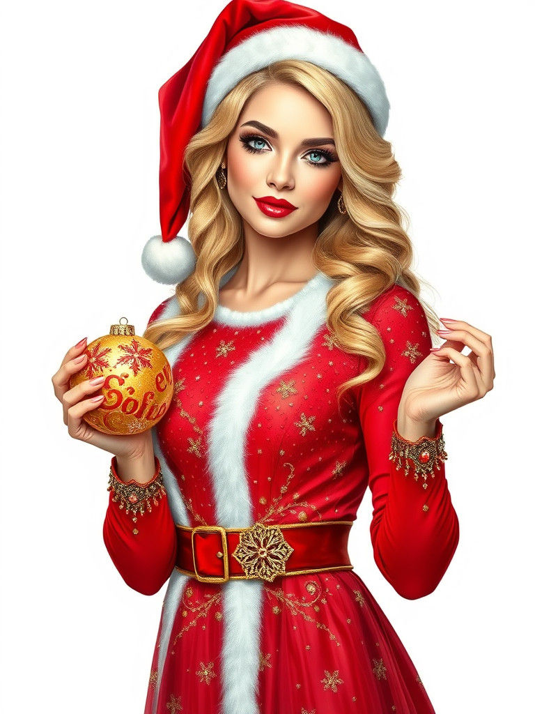 Elegant Woman in Vibrant Oil Painting Style