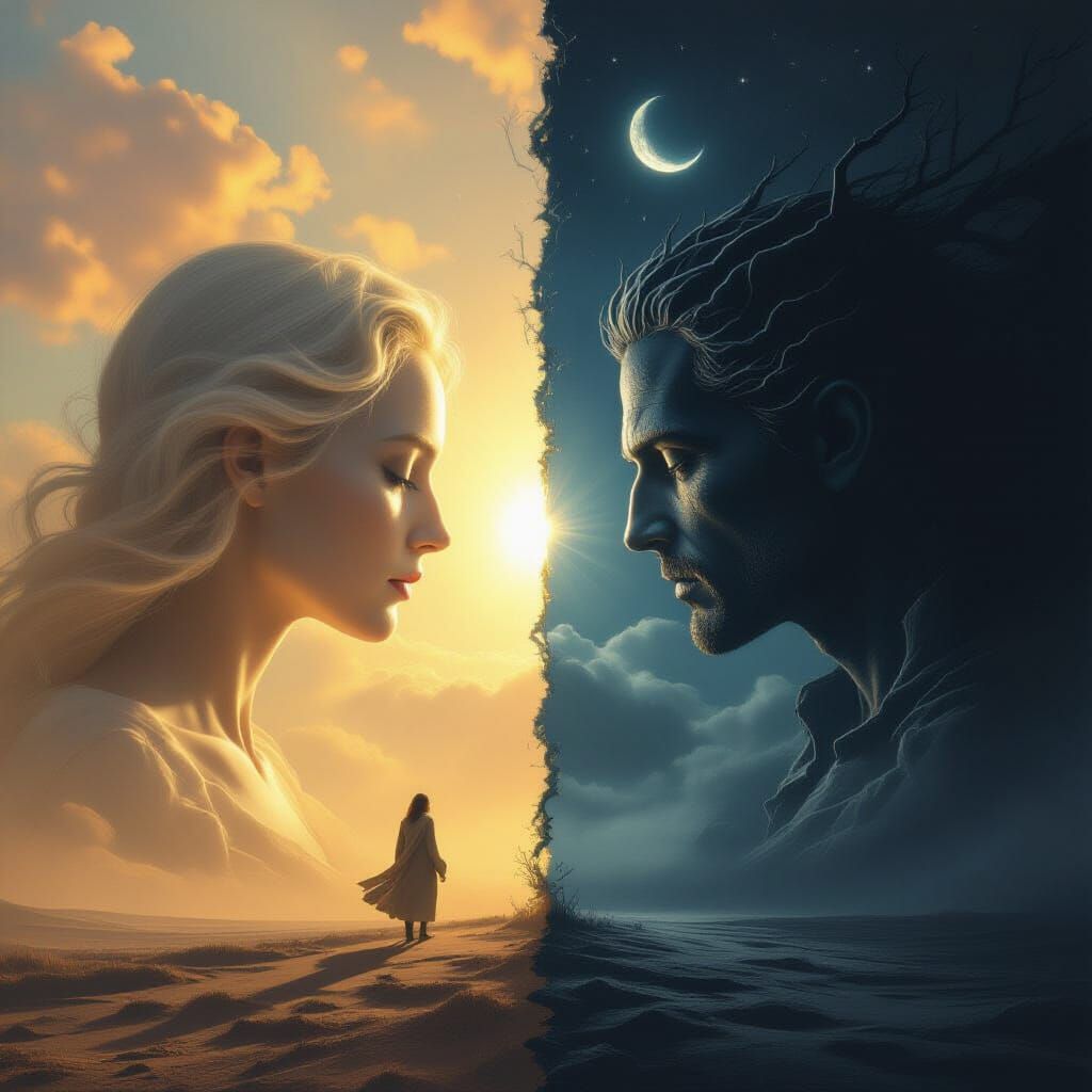 Good and Evil Merge in Primitivism Style