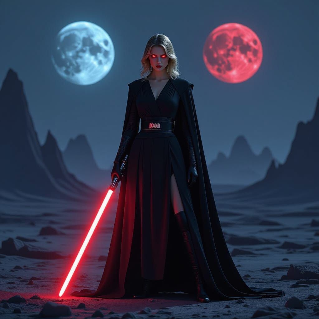 Taylor Swift as Sith Lord on Alien Planet