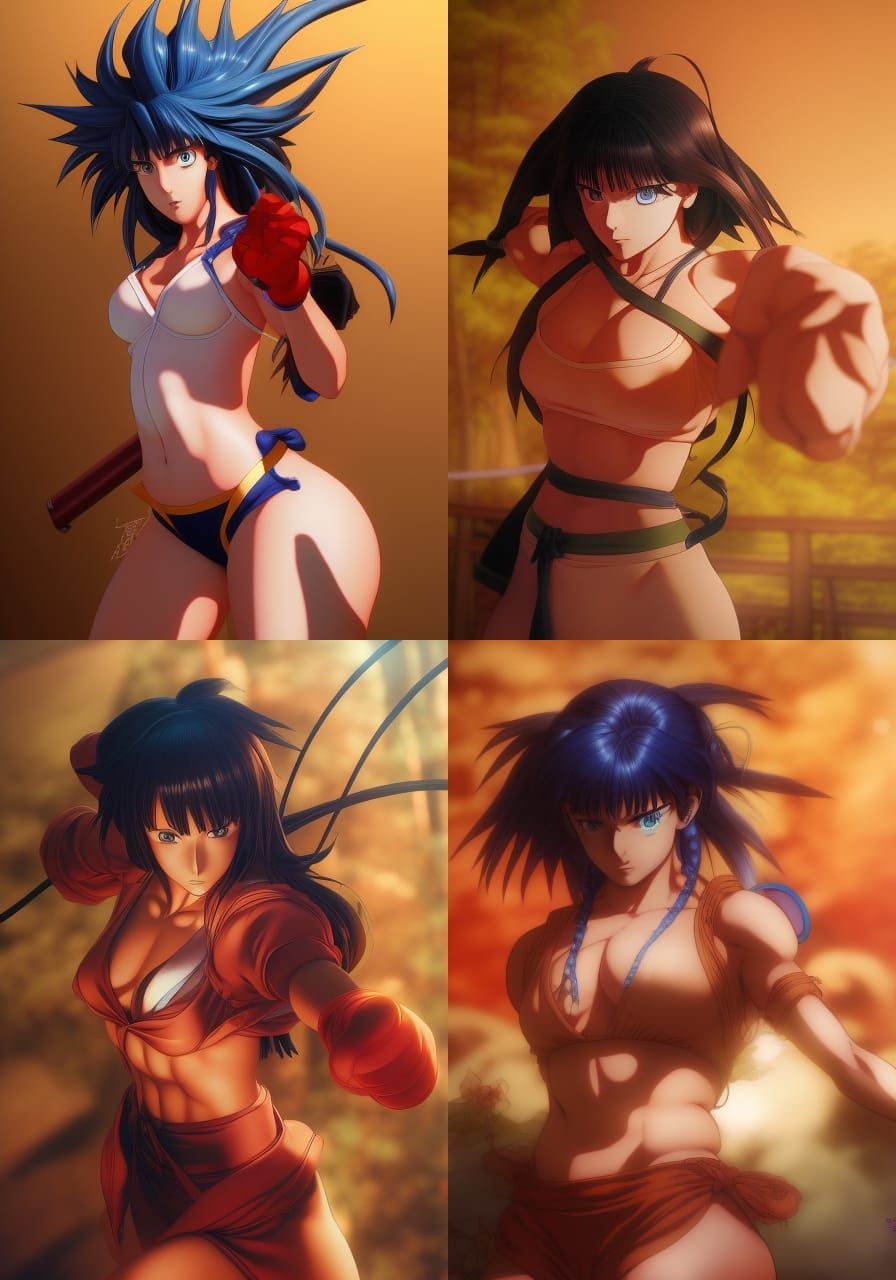 Anime-Inspired Street Fighter 6 Character Concept Art