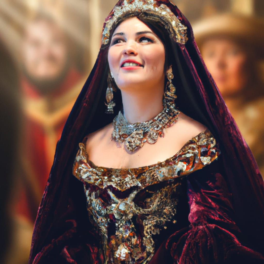 Royal Coronation Procession in Lavish Splendor