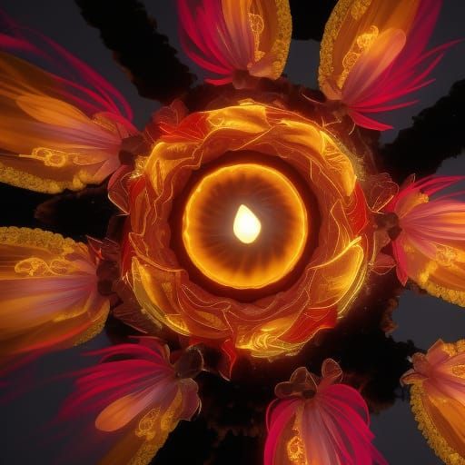 Golden Firebloom in Ephemeral Glory