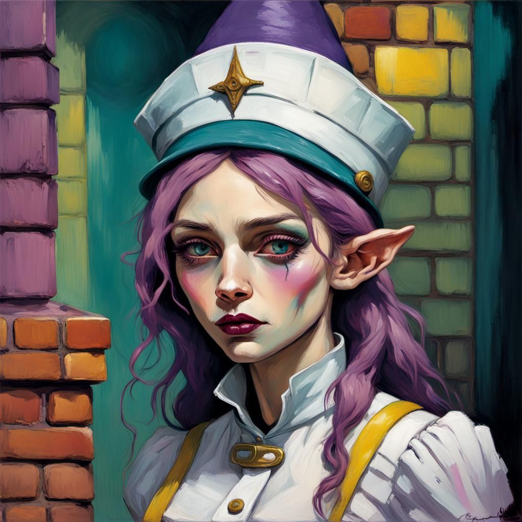 Gothic Horror Figure in Victorian Drivers Uniform, Inspired....