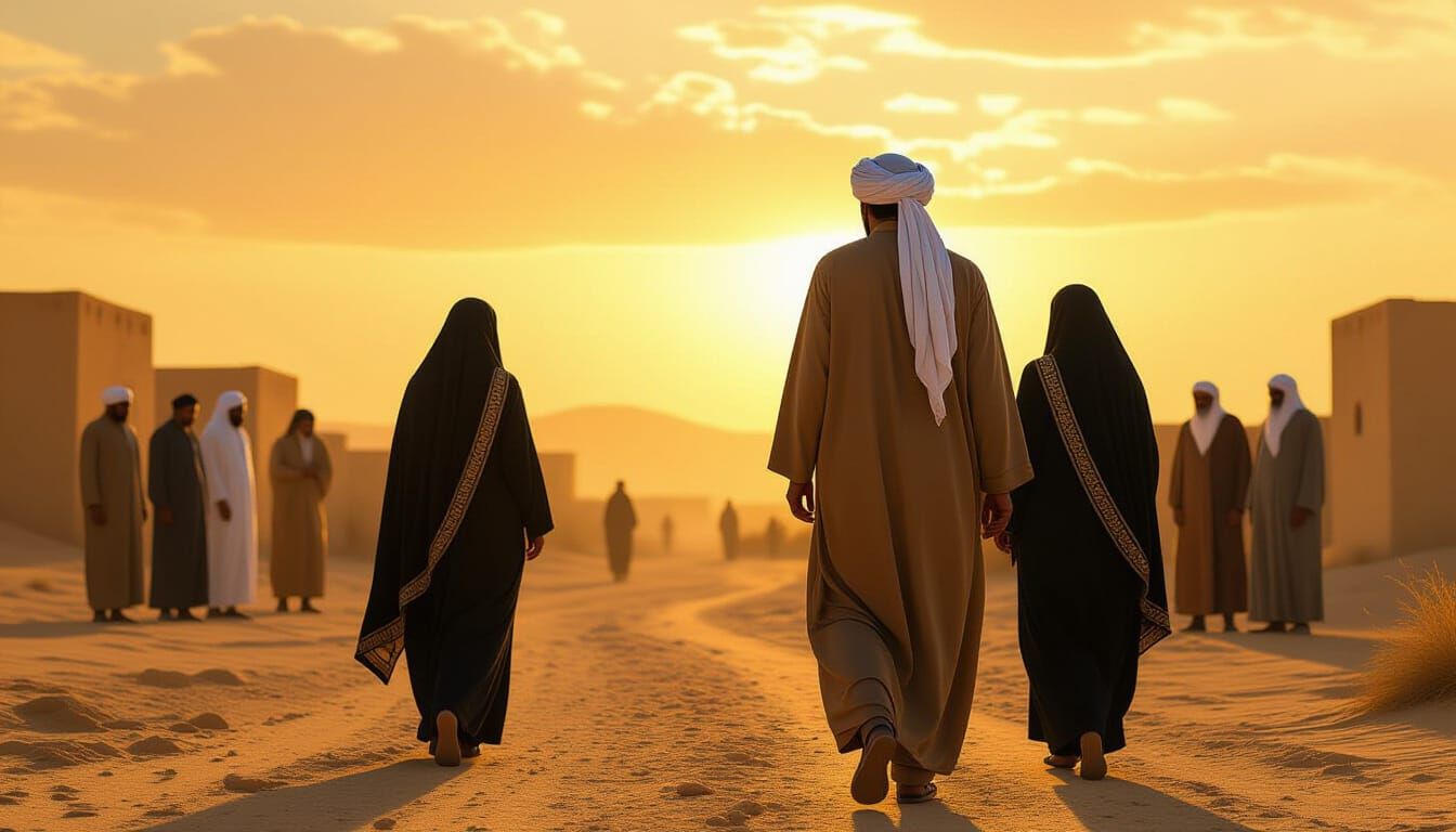 Sorrowful Departure of a Badawi Couple