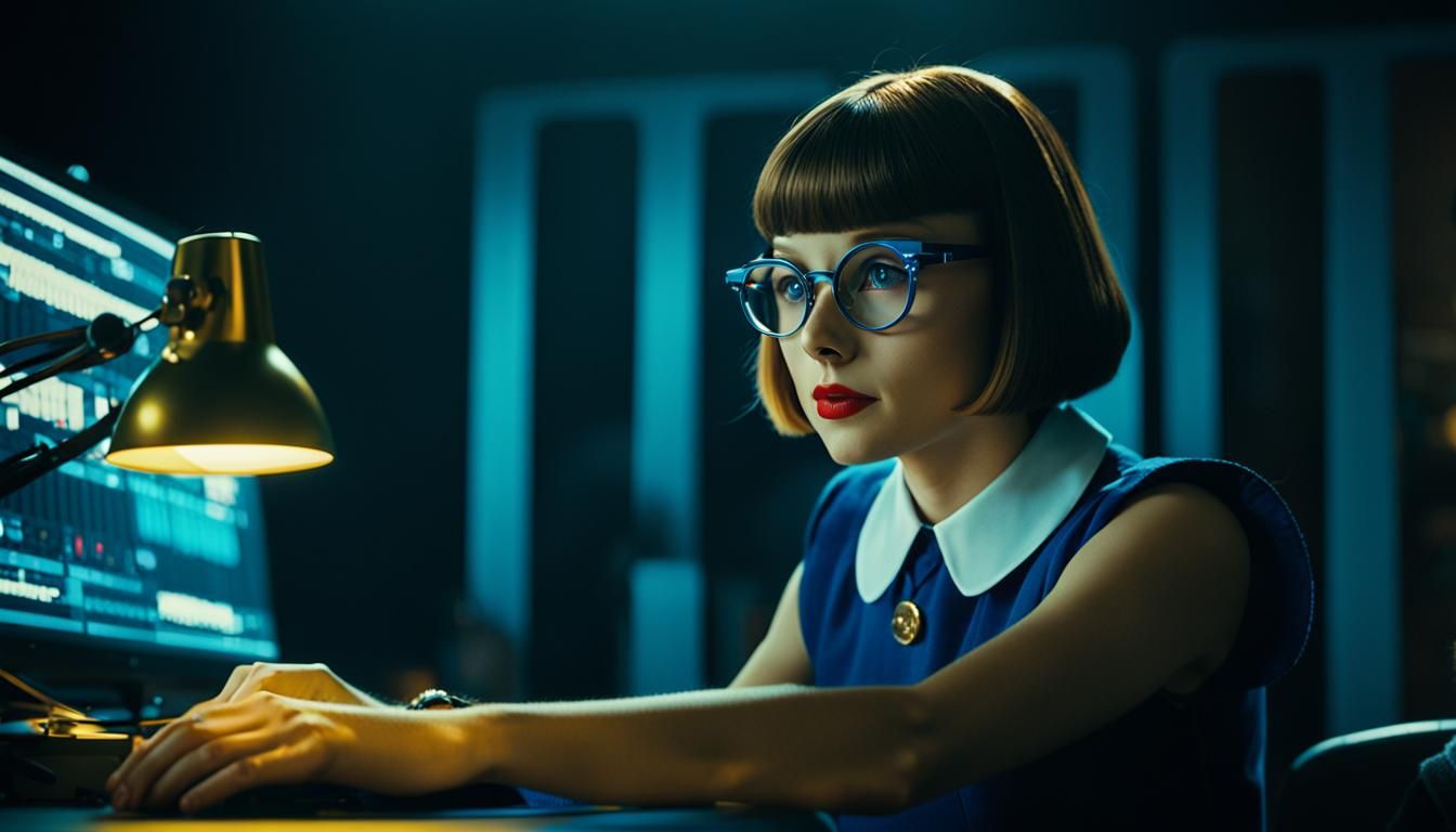 Ethereal Alice in Wonderland in Cinematic Film Still