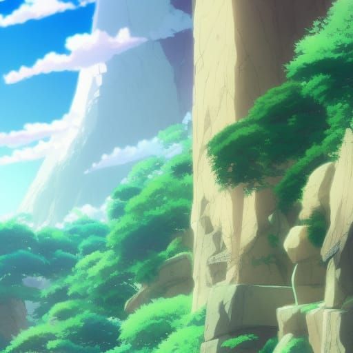 Ghibli-Inspired Anime Key Visual in Deep Color