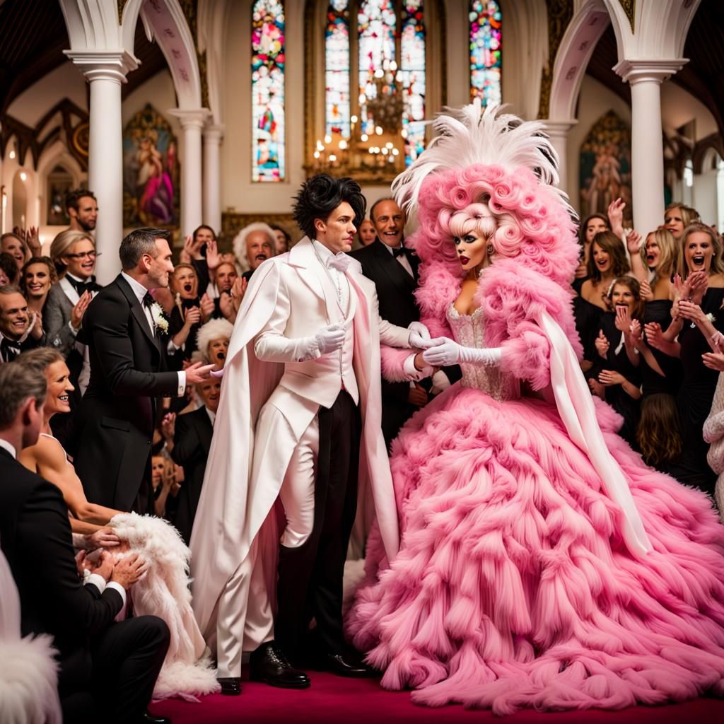 Eccentric Victorian Groom Marries Drag Queen in Stunning Wed...