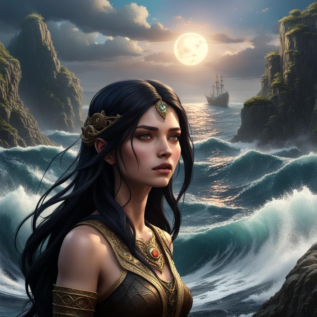 Mysterious Ocean Siren, Ready to Sing in the Depths