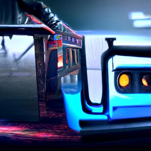 Neon Dreams: Thomas the Train in a Cyberpunk Underworld