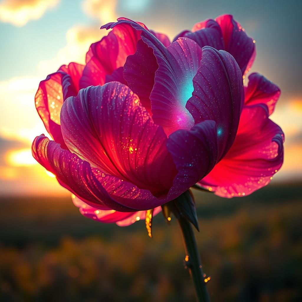 Cyborg Peony in Radiant Chrome