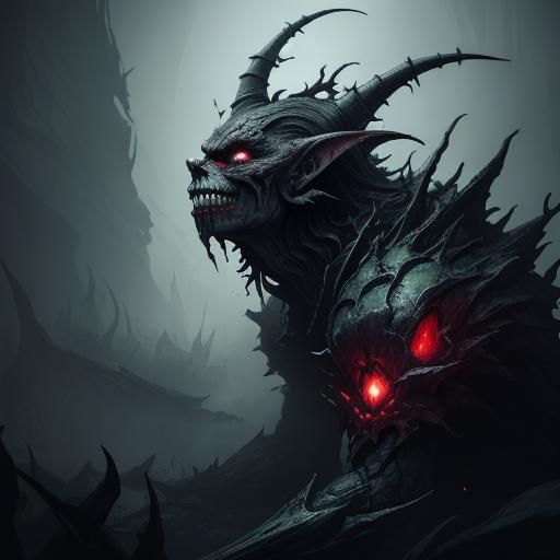 Twisted Child's Toy Imp in Dark Fantasy Art