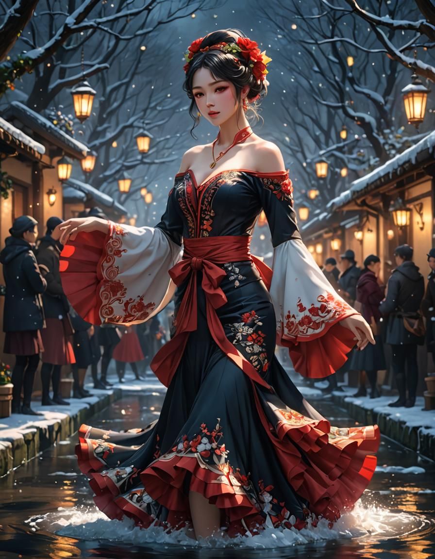 Surreal 8K Cyberpunk Anime Scene with Soft Lighting