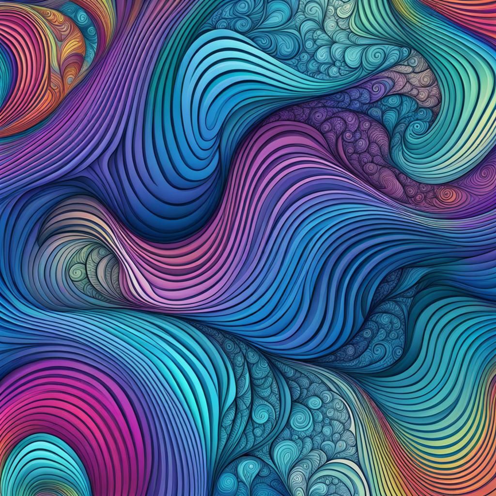 Happy Women in Harmonious Abstract Vector Design