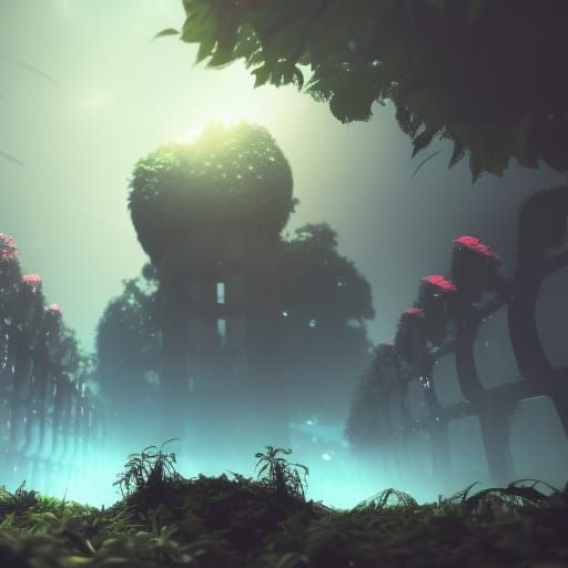 Abandoned Metropolis Ascends into Nature