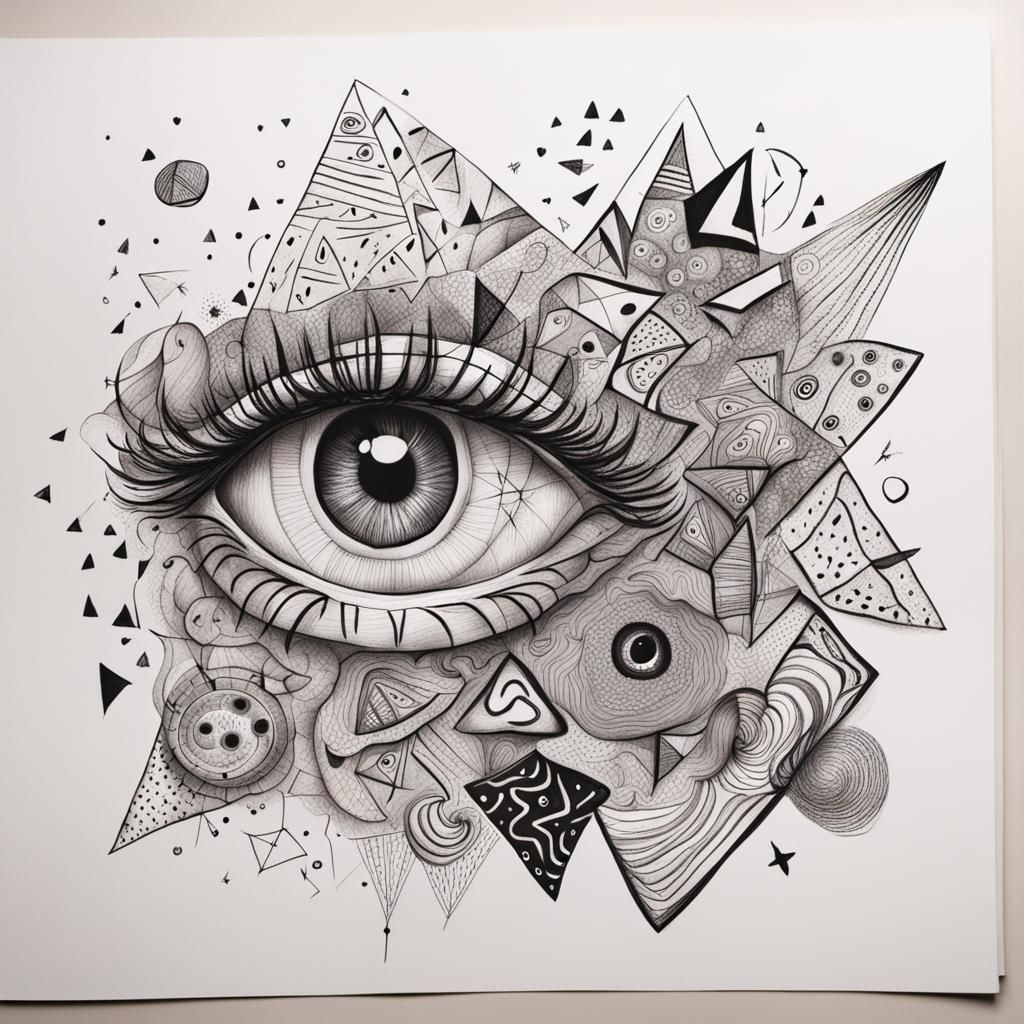 Vibrant Doodles Abound with Whimsical Eyes