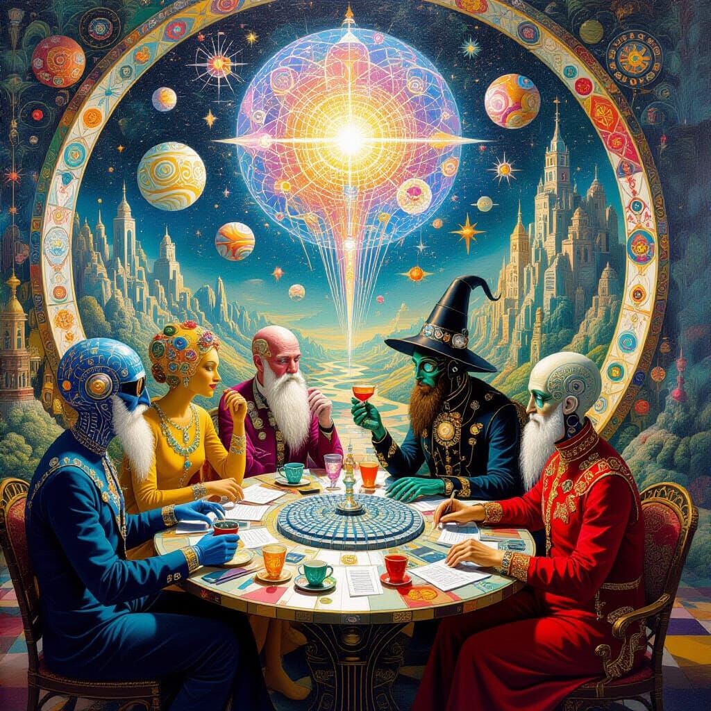 Psychedelic Utopia: Sacred Geometry in Bosch Style