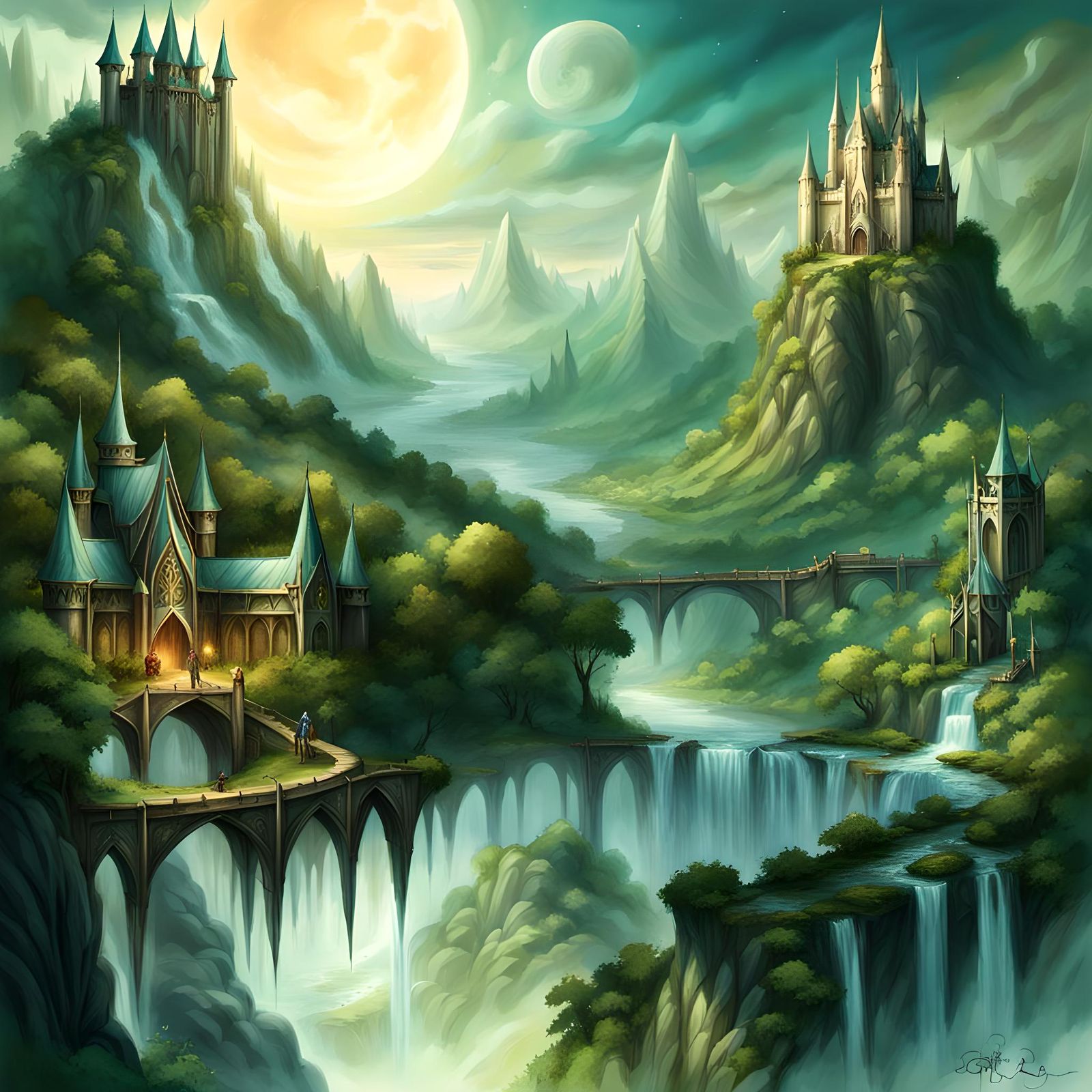 Regal Elven Prince in Elegant Attire