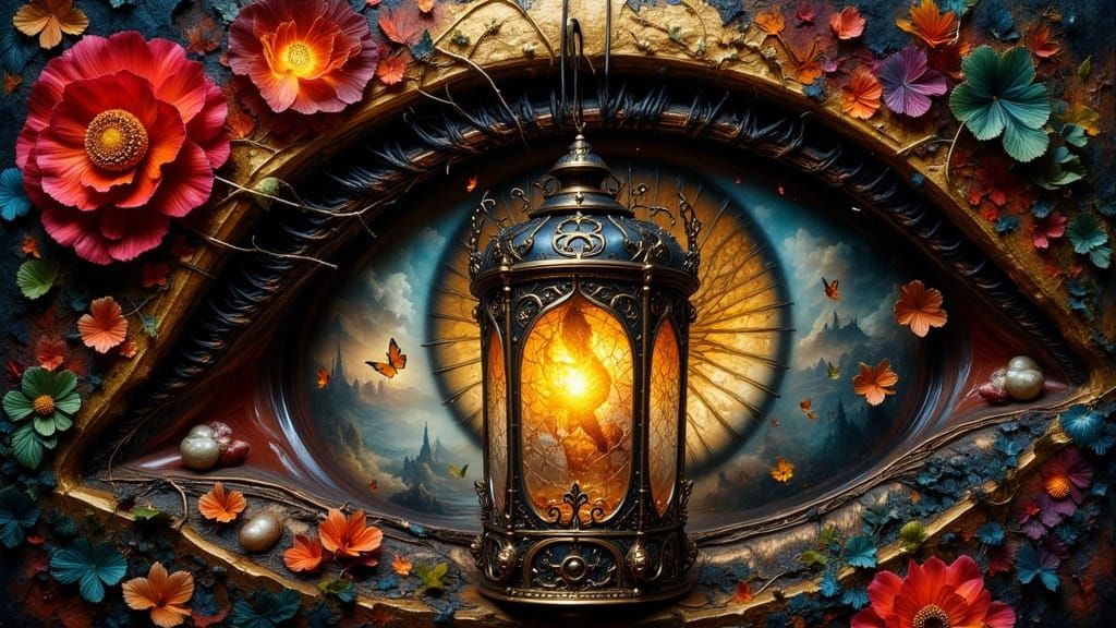 Ornate Lanterns in Mystical Avant-Garde Style