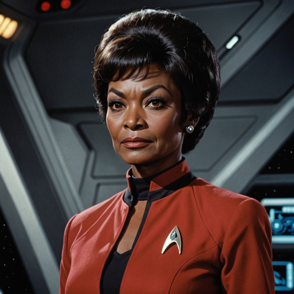 Nichelle Nichols as Uhura in Star Trek