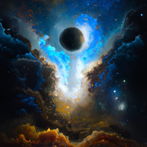 Galactic Collapse in Stunning Digital Matte Painting