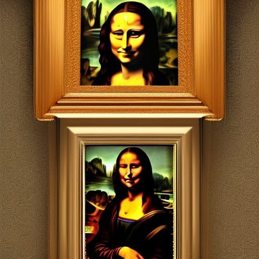 Vampire Mona Lisa Portrait in Ultra HD 4K