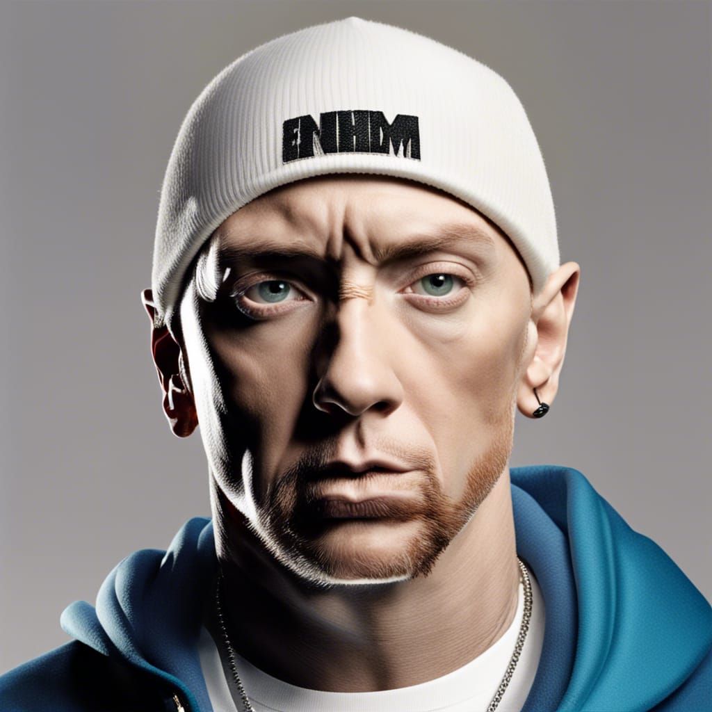 Rap Icon Eminem in a Moody Portrait