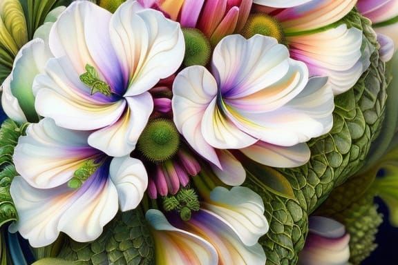 Spectacular Watercolor Florals in a Matte Background