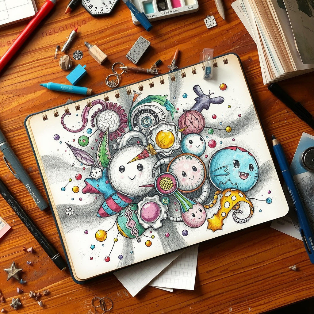 Whimsical Doodles Escape into the World