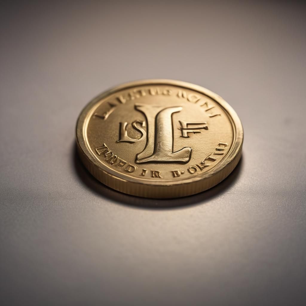 Gold Coin Logo with L F S Engraving