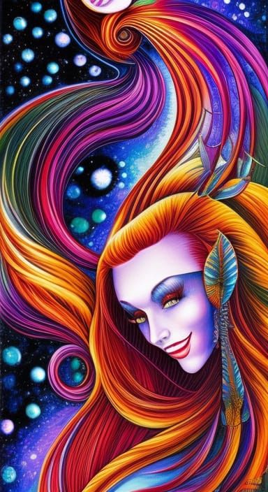 Surreal Mary Jane Watson in a Dark, Whimsical Aesthetic with...