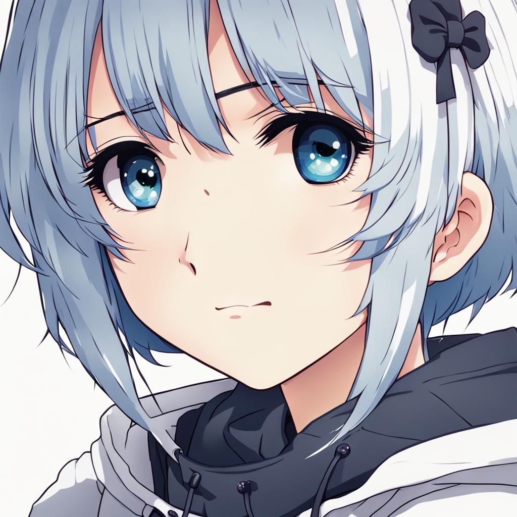 Delicate Anime Idol Revealed in Close-up Portrait