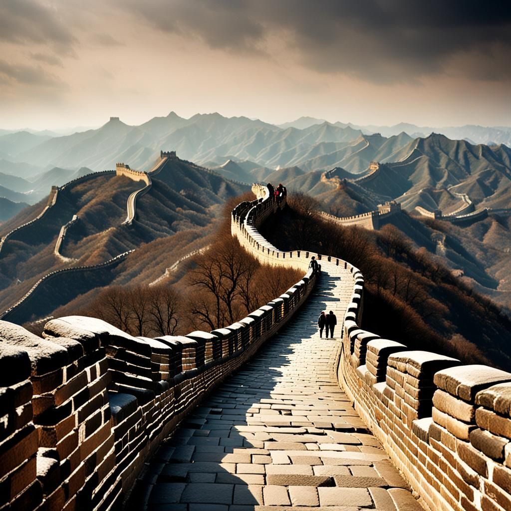 Ancient Chinese Wall United in Faith and Wonder