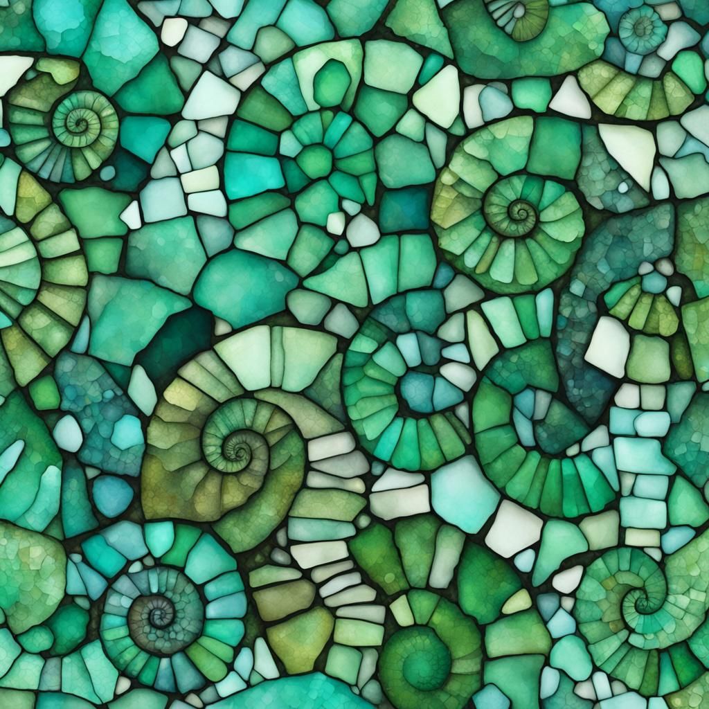 Junk Journal Background, 3d  Shapes Mosaic Alcohol Ink, Cari...