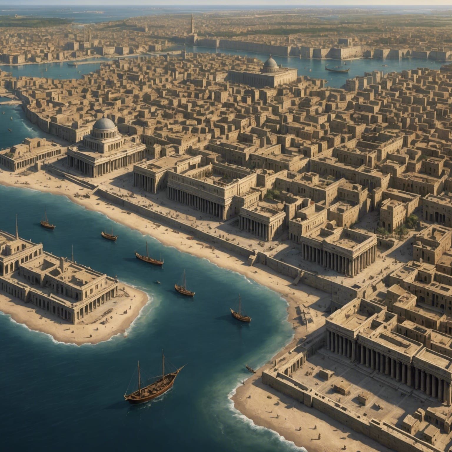 Ancient Alexandria Flourishes under Alexander's Great Leader...