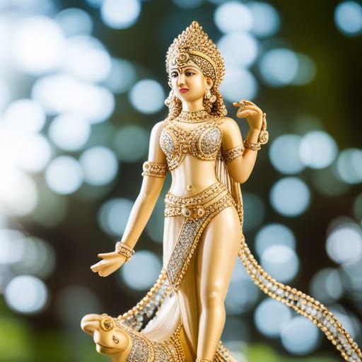 Crystal Statue of the Indian Goddess Rati