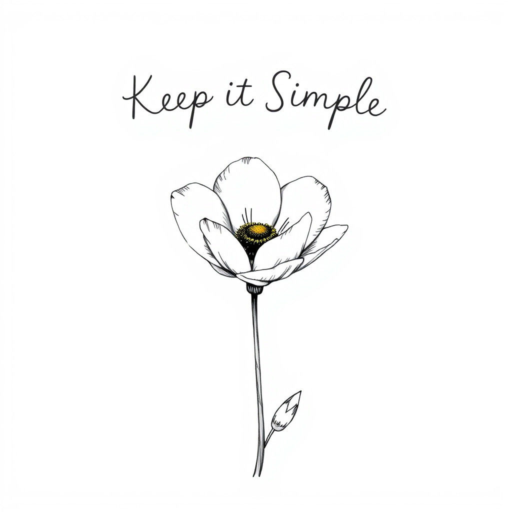 Whimsical Floral Illustration in Classic Style